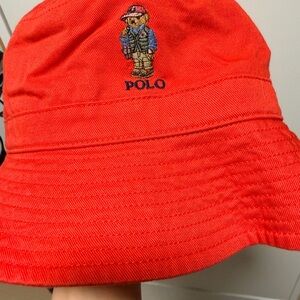 Polo Ralph Lauren Bright Red Bucket Hat women’s XS/S - youth one size